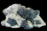 Multicolored Fluorite Crystals on Quartz - Mildly Fluorescent #146665-1